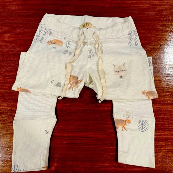 NWOT All Things Fabulous Cream Animal Print Lounge Pants - Picture 6 of 6